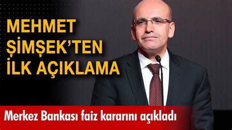 Merkez Bankası’nın faiz kararı sonrası Bakan Mehmet Şimşek’ten “Kararlıyız” mesajı